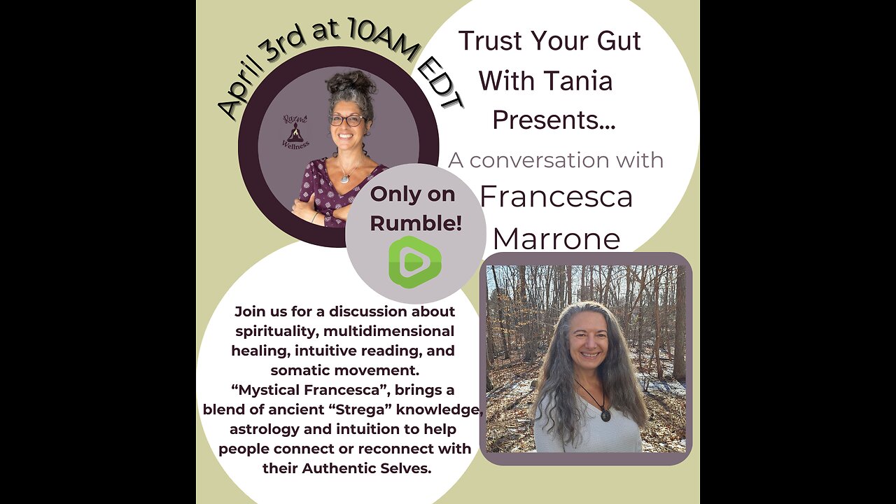 Trust Your Gut with Tania Presents: A Conversation with Francesca Marrone!