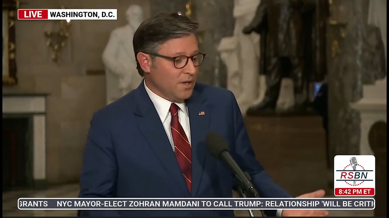 Mike Johnson Has A Clear Message To Chuck Schumer