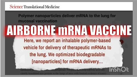 💥AIRBORNE mRNA VACCINATION💥 Are YOU One of the 30%? 2 YEARS AGO...