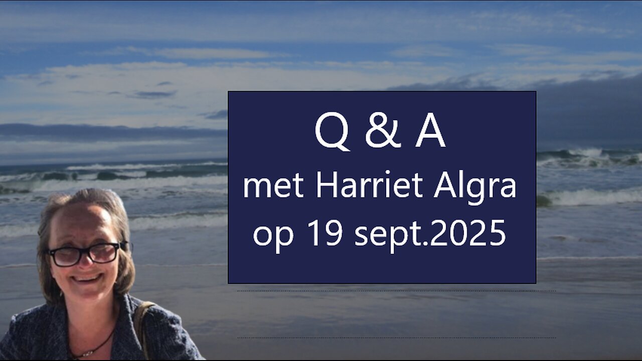 Q & A met Harriet Algra op 19 sept. 2025