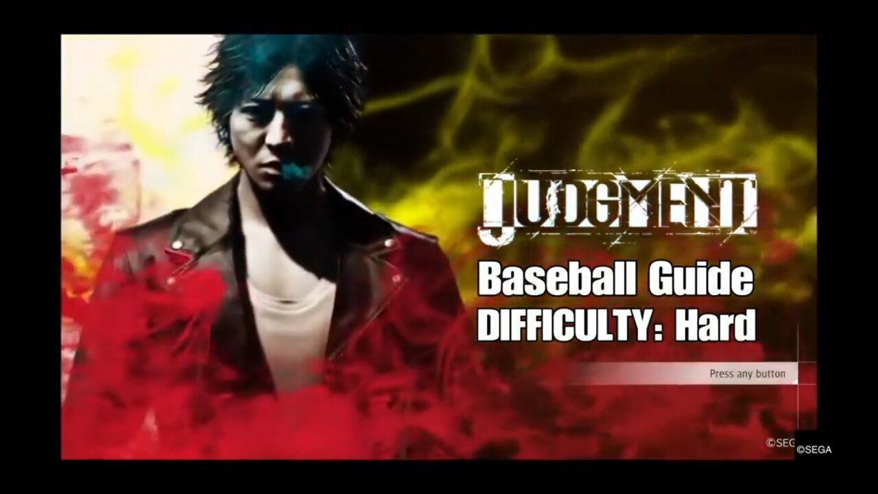 Judgement - PS4 - Baseball Guide