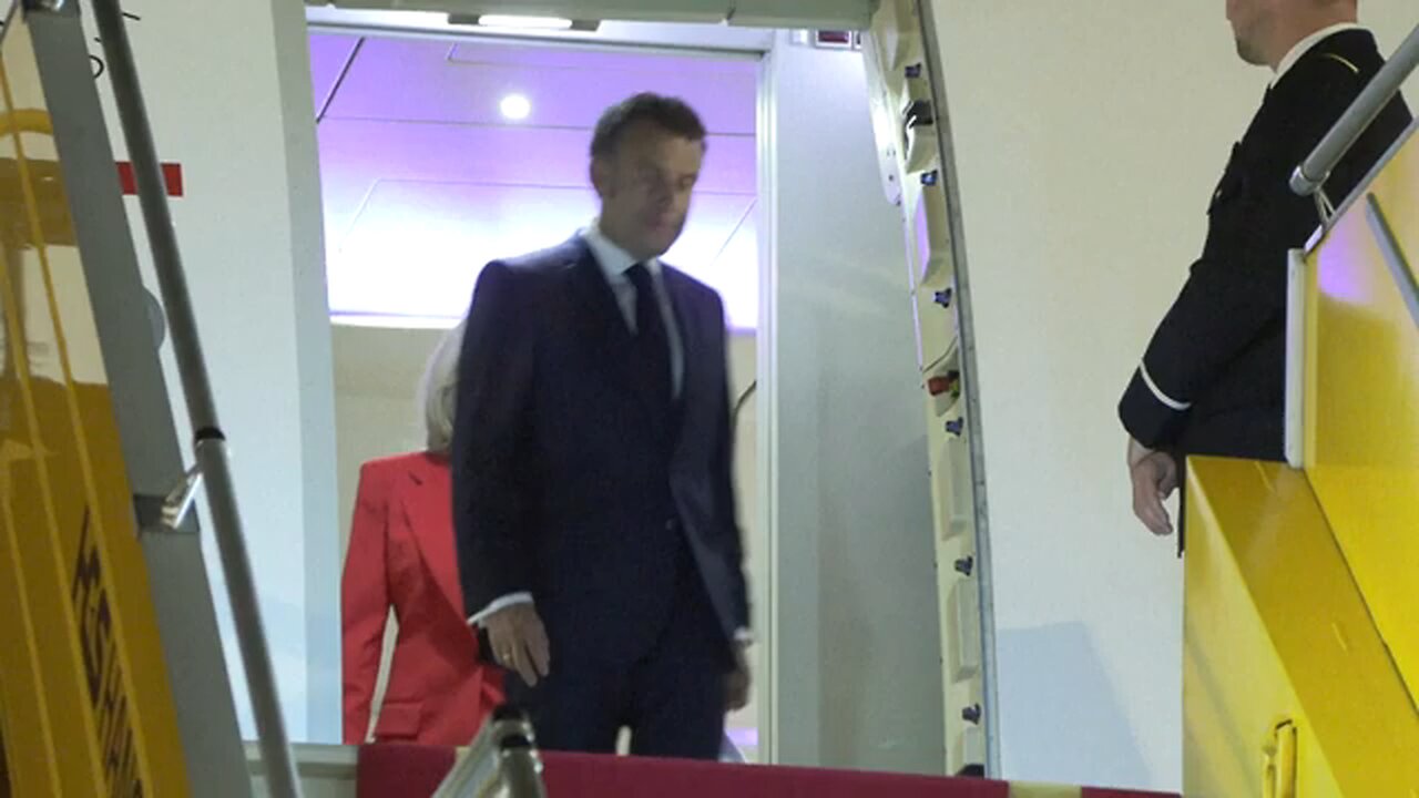 France's Macron arrives in Vietnam for Southeast Asia tour