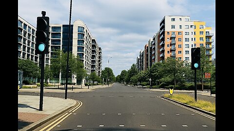 Real London View 4K | Driving to Greenwich o2 Arena from Centre Thamesmead | Tuesday Afternoon 2025