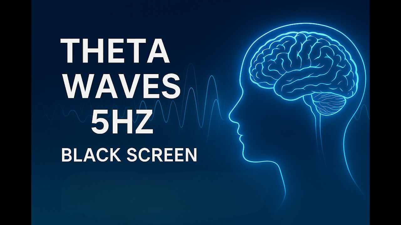 Binaurale Beats | Theta Golven 5HZ | Diepe Ontspanning, Meditatie & Focus | Volledig zwarte scherm🎶