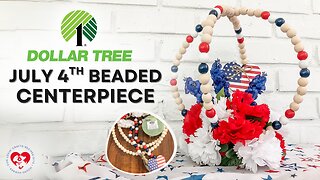Easy Dollar Tree 4th of July Centerpiece DIY