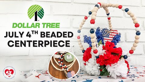 Easy Dollar Tree 4th of July Centerpiece DIY