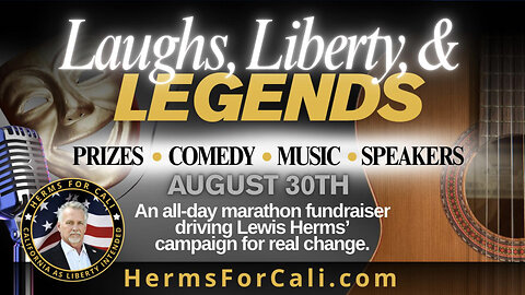 LIVE: Lewis Herms For Governor California | Campaigne For Real Change