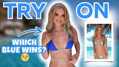 Ocean Goddess 🌊👙 | ONLY BLUE Bikini Try On Haul | Beju_xx