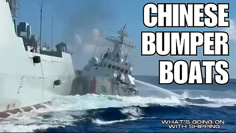 Chinese Coast Guard Cutter and Chinese Navy Destroyer Collide While Pursuing a Filipino Cutter
