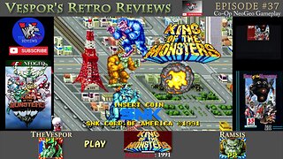 Retro Arcade Gameplay | King of the Monsters | Neo Geo | Geon and Woo | Co-Op #arcade