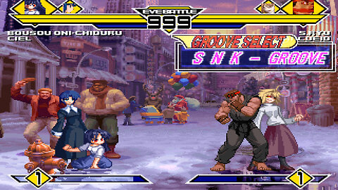 MUGEN - SUMI's Chars - Bousou Oni-CHIDURU & CIEL vs. S.Ryu & WARCUEID - Download