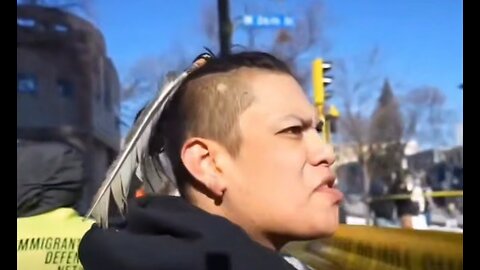 Radical protester picks up a flash bang grenade and blows up in her hand 🖐️