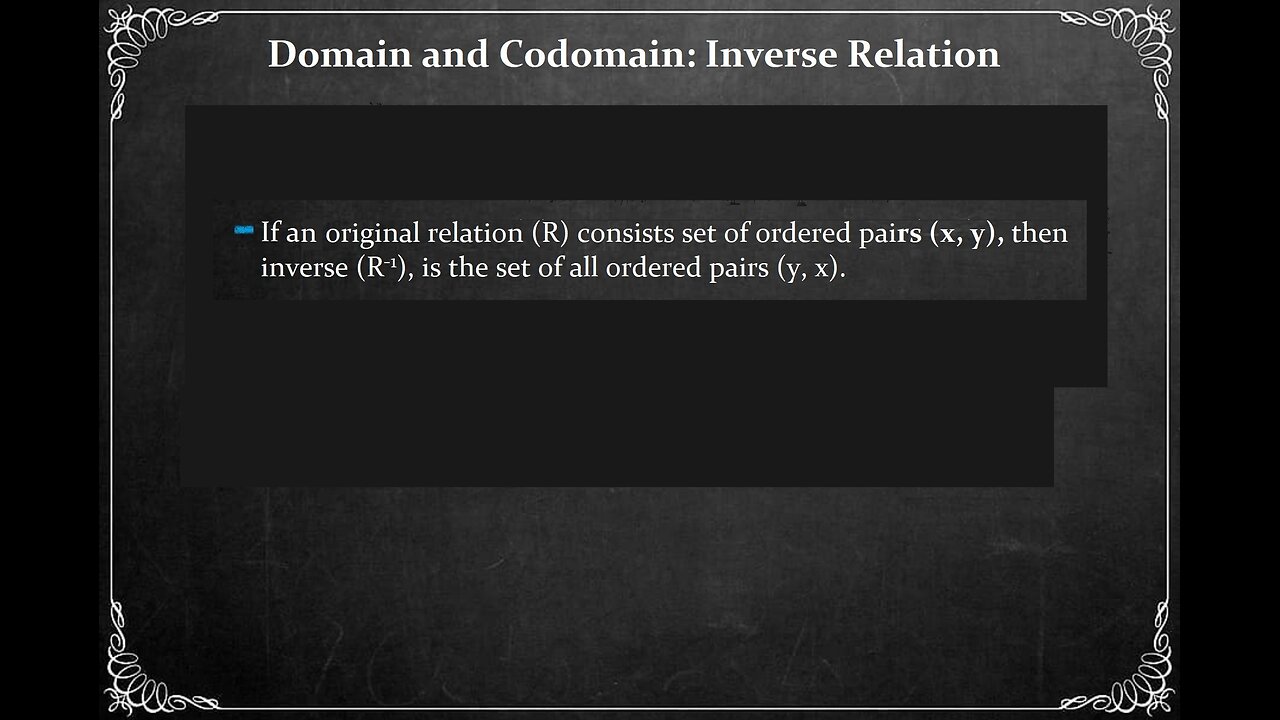 Inverse Function | Characteristics: Domain-Codomain Reversal and Example....p13