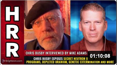 Chris Busby exposes secret neutron bomb weapons programs, depleted uranium, genetic extermination and more
