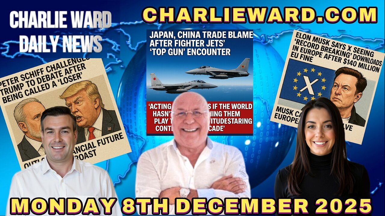 CHARLIE WARD DAILY NEWS WITH CHARLIE WARD, PAUL BROOKER & DREW MON 8TH DEC 2025 #breakingnews #daily