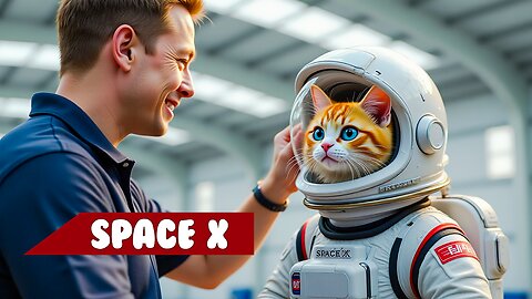 Kathy’s SpaceX Adventure: A Curious Cat’s Journey with Elon Musk | #cutecat #KittyKathy