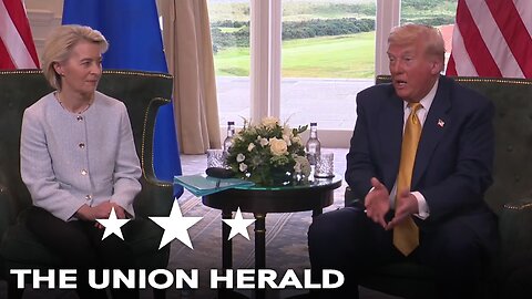 President Trump Meets with EU President von der Leyen