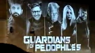 WALL PROJECTION!! GOP REALLY DOES STAND FOR GUARDIANS OF PEDOPHILES! 👊