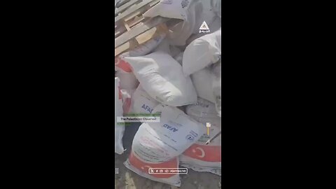 Israeli Occupation Forces Caught Dumping Turkish Humanitarian Aid for Gaza