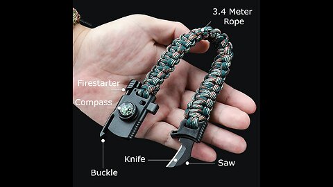 The Coolest Outdoor Survival Bracelet