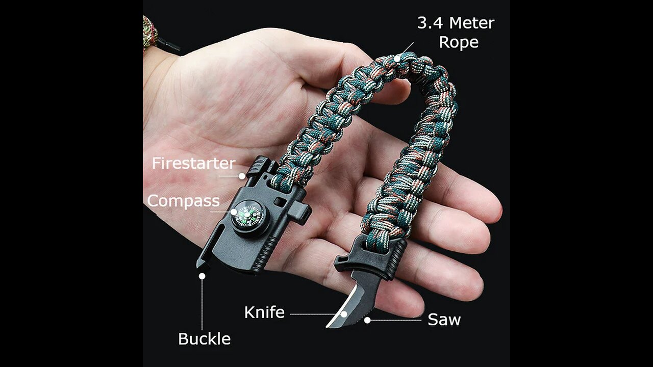 The Coolest Outdoor Survival Bracelet