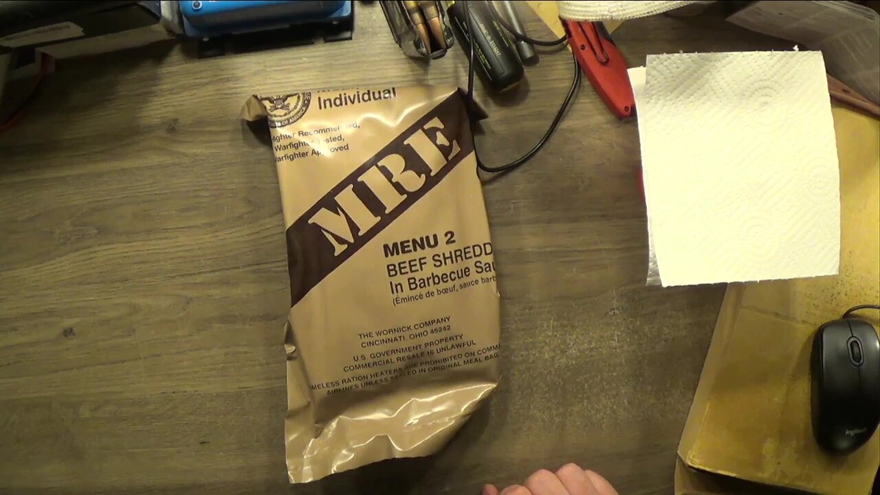 Let's Eat: MRE Menu #2, Beef, Shredded, In Barbecue Sauce