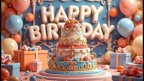 Happy Birthday Song Video 4k 🎂 Happy Birthday to You