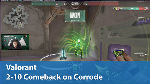 2-10 Comeback on Corrode | Competitive 1W-2L | Valorant