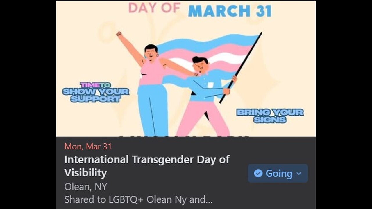 Transgender Protest olean my 3/31/25 WENT live