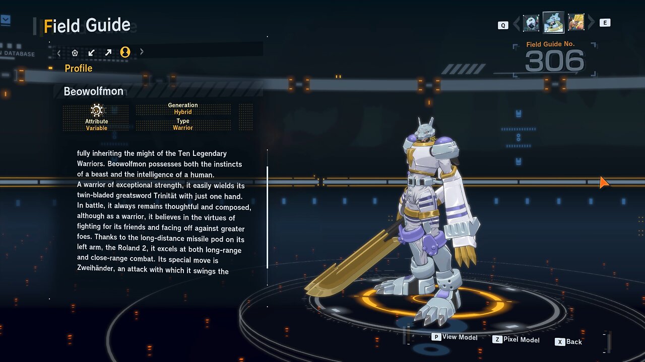 beowolfmon all digivolution/de-digivolution/profile Digimon Story Time Stranger