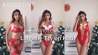 Avidlove Christmas Lingerie Try-On Haul | Sexy & Playful Holiday Outfit Ideas!