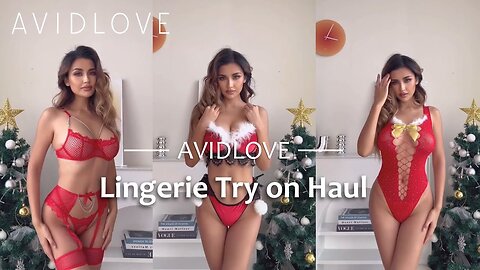 Avidlove Christmas Lingerie Try-On Haul | Sexy & Playful Holiday Outfit Ideas!
