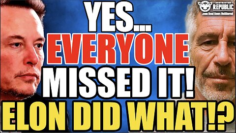 What Elon Musk Did Moments Before DOJ Released Epstein Firestorm Says EVERYTHING You Need to Know!