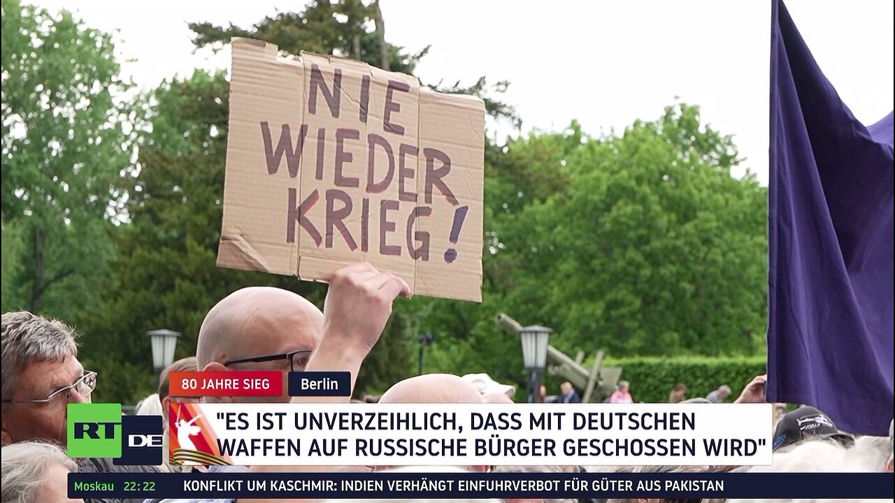 80. Jahrestag der Befreiung – Berlin: Kundgebung am Sowjetischen Ehrenmal