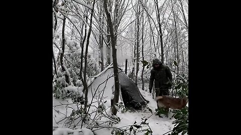 Hotten winter camping in the snow | wilderness stove cooking