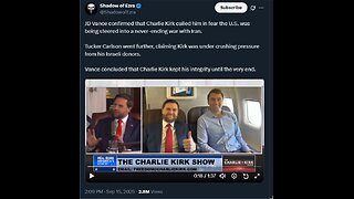 JD Vance confirmed that Charlie Kirk called him in fear the U.S. was being steered