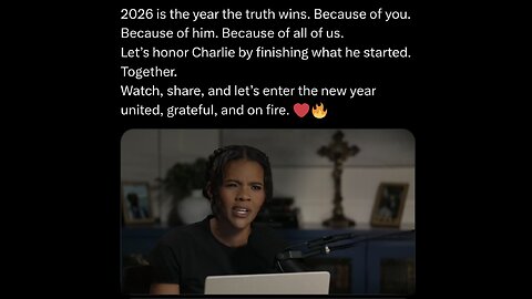 🚨MUST WATCH: The Video Candace Owens NEEDS to See on New Year’s Day—This Tribute That Proves 2026 Is the Year Truth Wins 🕊️🔥