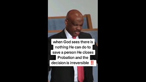 When God closes Probation He doesn't reopen it!