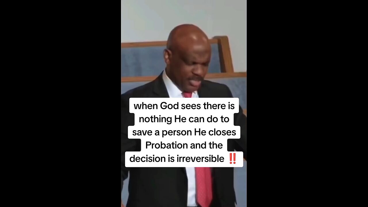 When God closes Probation He doesn't reopen it!