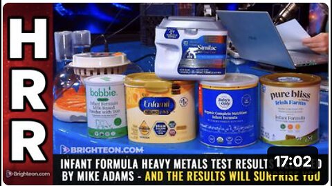 Infant Formula HEAVY METALS test results released by Mike Adams - and the results will surprise you