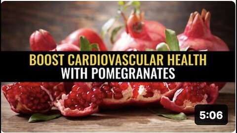 "Promote Heart Health Using Pomegranates"
