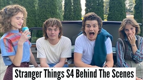 "Stranger Things: Behind the Shadows – Untold Moments from the Set 👀🎬"
