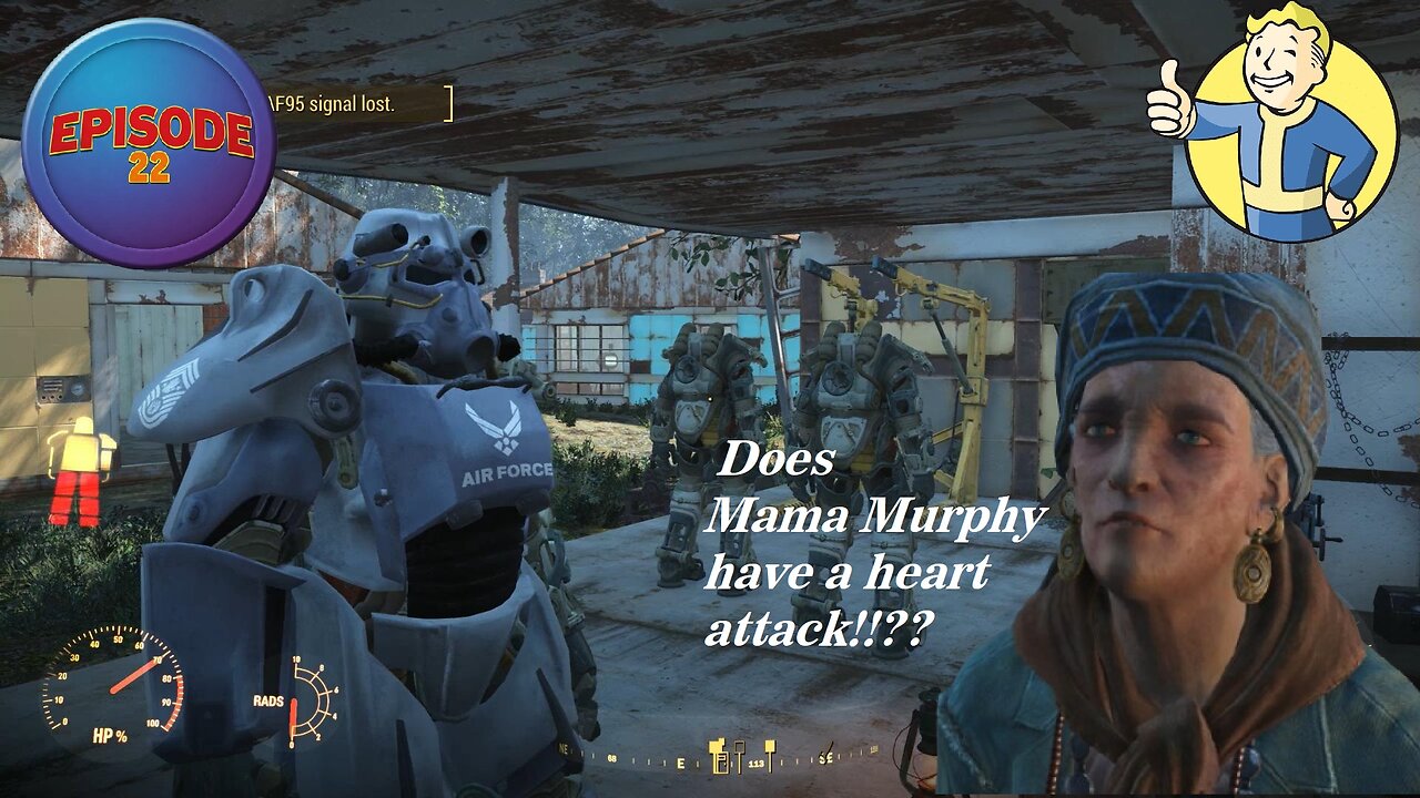 Fallout 4 Ep 22 Does Mama Murphy have a heart attack we find covenant #fallout #fallout4playthrough