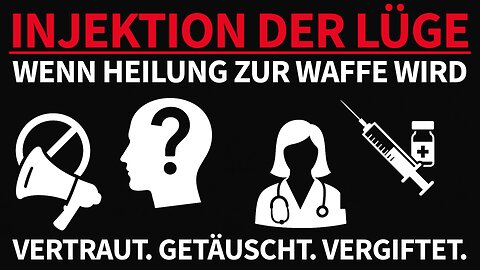 INJEKTION DER LÜGE - WENN HEILUNG ZUR WAFFE WIRD VERTRAUT. GETÄUSCHT. VERGIFTET.
