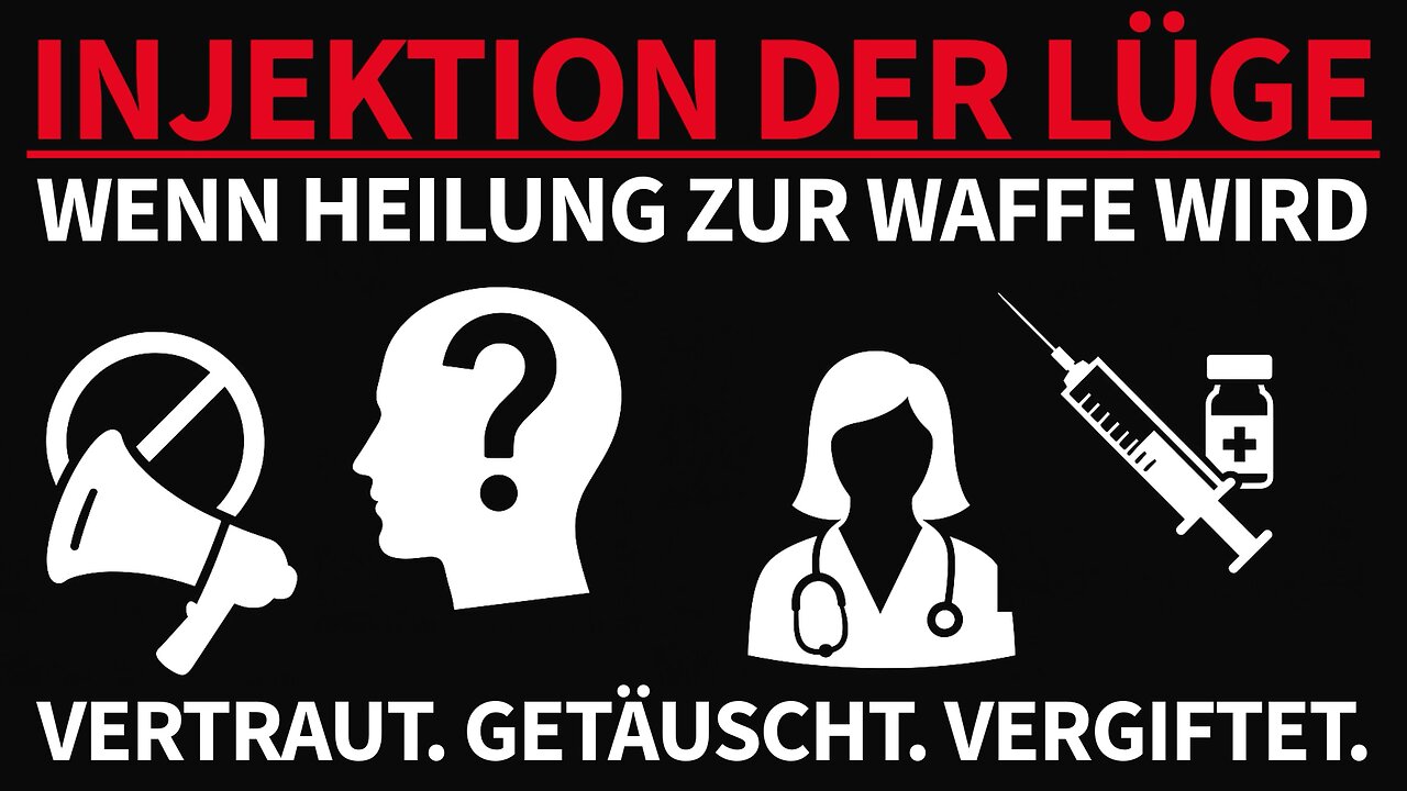 INJEKTION DER LÜGE - WENN HEILUNG ZUR WAFFE WIRD VERTRAUT. GETÄUSCHT. VERGIFTET.