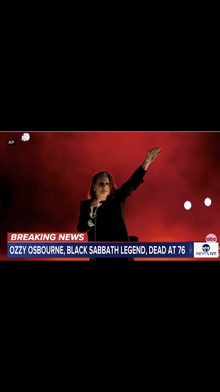 OZZY OSBOURNE DEAD AT 76 + LAST BLACK SABBATH SHOW