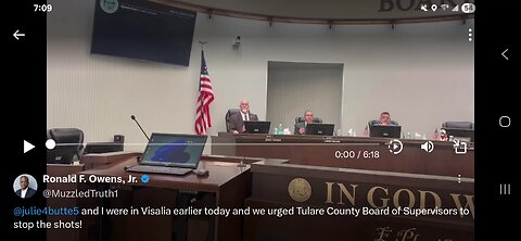 TULARE COUNTY BOARD OF SUPERVISORS MEETING 7/22/25 (VIDEO): STOP THE SHOTS!