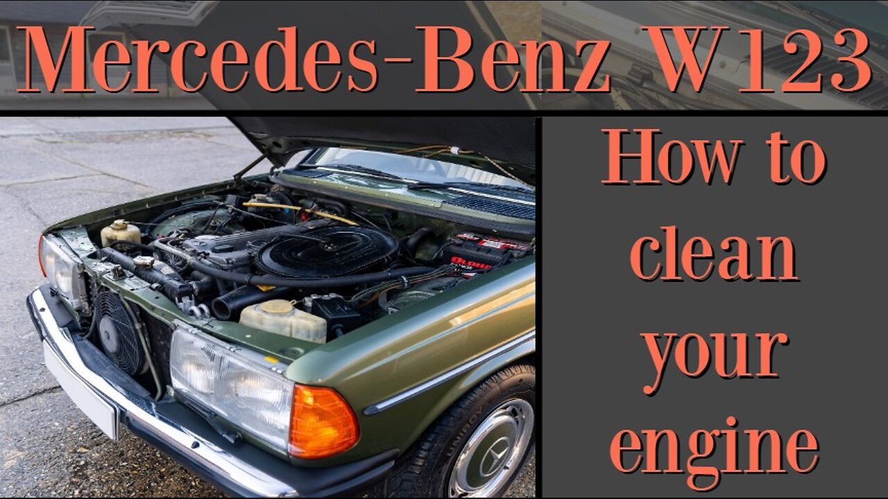Mercedes Benz W123 - How to clean the inside of your old engine tutorial
