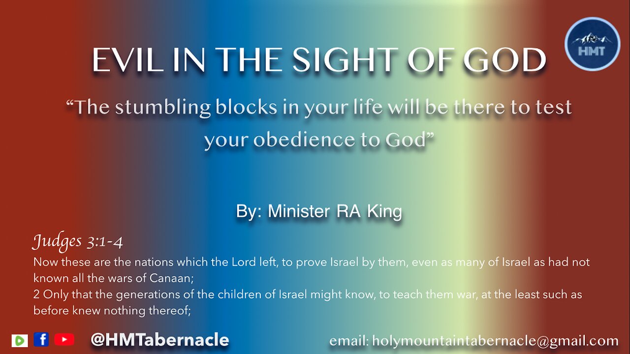 EVIL IN THE SIGHT OF GOD