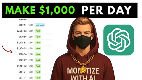 How To Print Money With AI ($1,000/Day On Autopilot – Make Money Online With ChatGPT)